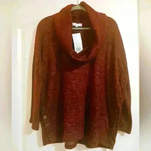 NWT Cowl neck super soft luxurious pullover top - Picture 2 of 9